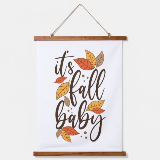 Het is Herfst Baby Hangend Wandkleed (Voorkant)