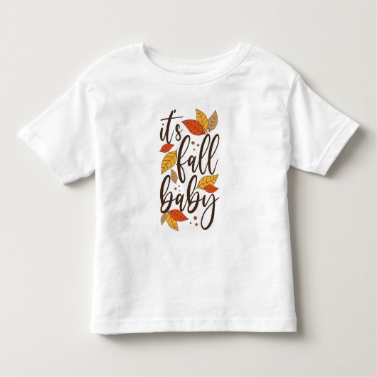 Het is Herfst Baby Kinder Shirts (Voorkant)