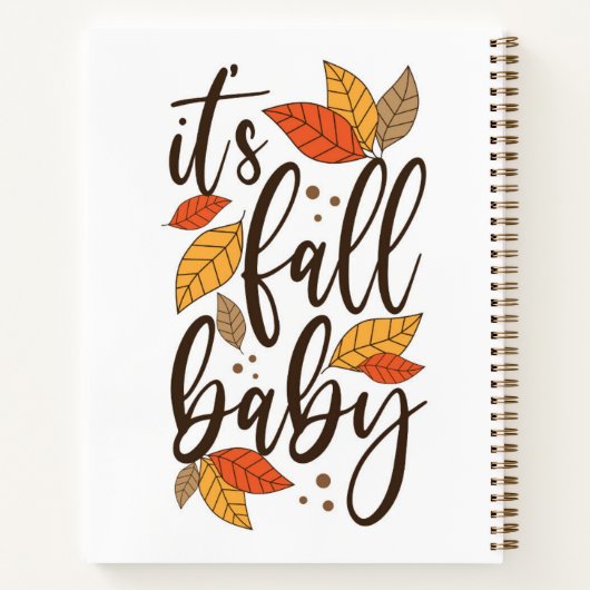 Het is Herfst Baby Notitieboek (Achterkant)