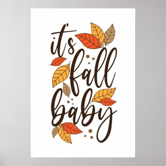 Het is Herfst Baby Poster (Voorkant)