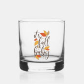 Het is Herfst Baby Whisky Glas (Voorkant)