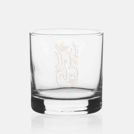 Het is Herfst Baby Whisky Glas (Achterkant)