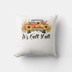 Het is Herfst Hallo Herfst Y'all Pumpkin Autumn Tr Kussen