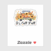 Het is Herfst Hallo Herfst Y'all Pumpkin Autumn Tr Sticker (Vel)