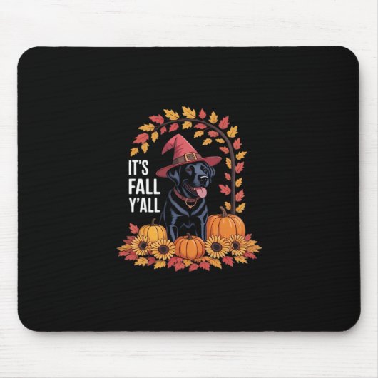 Het is herfst, Halloween herfst grappige quote Muismat (Voorkant)