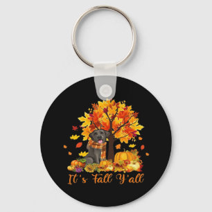 Het is herfst, Halloween, herfst retro grafisch Sleutelhanger