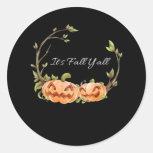 Het is herfst, Halloween koele unieke stijl Ronde Sticker