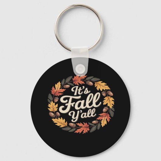 Het is herfst, Halloween Vleermuizen Pompoen Trend Sleutelhanger (Voorkant)