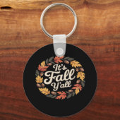 Het is herfst, Halloween Vleermuizen Pompoen Trend Sleutelhanger (Voorkant)