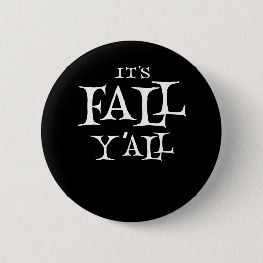 Het is herfst jongens Basic Casual Ronde Button 5,7 Cm (Voorkant)