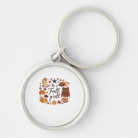 Het is herfst jongens Basic Design Sleutelhanger (Voorkant)