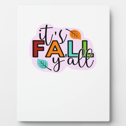 Het is herfst jongens Casual grappig Fotoplaat (Voorkant)