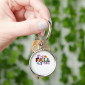 Het is herfst jongens Casual grappig Sleutelhanger (Hand)