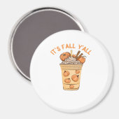 Het is herfst, jongens! Cool Retro Magneet (Voorkant / Achterkant)