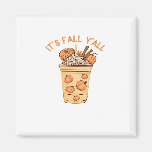 Het is herfst, jongens! Cool Retro Magneet (Voorkant)