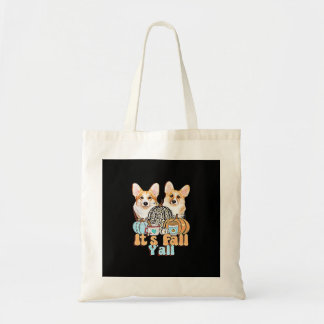 Het is herfst, jongens! Corgi's unieke stijl Tote Bag