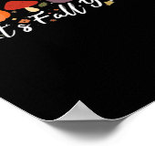 Het is herfst jongens Cute Coffee Pompoen Herfst B Poster (Hoek)