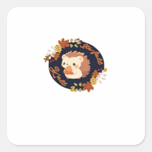Het is herfst jongens Eenvoudig schoon Vierkante Sticker