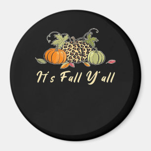 Het is Herfst Jongens Gelukkige Herfst Luipaard Po Magneet