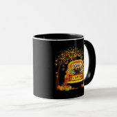 Het is herfst jongens Goldendoodle Thanksgiving Po Mok (Voorkant rechts)