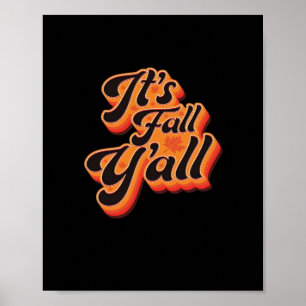 Het is herfst, jongens! Grafisch ontwerp voor herf Poster