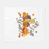Het is herfst jongens, grappig en cool retro fleece deken (Voorkant (Horizontaal))