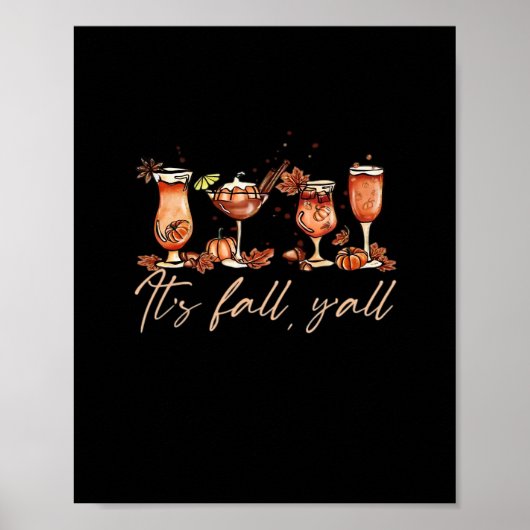 Het is Herfst Jongens Grappige Pompoen Kruiden Coc Poster (Voorkant)