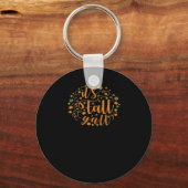 Het is herfst, jongens! Grappige trendy stijl Sleutelhanger (Voorkant)