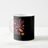 Het is herfst, jongens Handlettered herfst citaat Koffiemok (Voorkant links)
