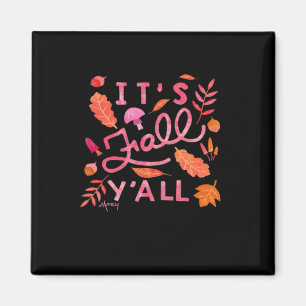 Het is herfst, jongens Handlettered herfst citaat Magneet