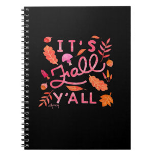 Het is herfst, jongens Handlettered herfst citaat Notitieboek