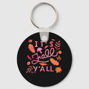 Het is herfst, jongens Handlettered herfst citaat Sleutelhanger
