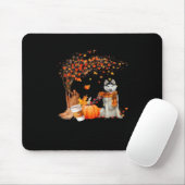 Het is herfst jongens, herfst esthetische stijl muismat (Met muis)