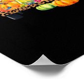 Het is herfst jongens Herfst kostuum cadeau creati Poster (Hoek)
