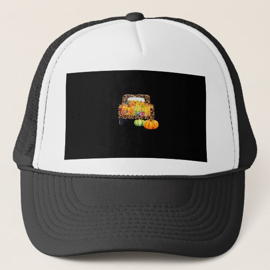 Het is herfst jongens Herfst kostuum cadeau creati Trucker Pet (Voorkant)