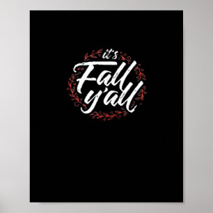 Het is herfst jongens Herfst ontwerp creatieve cas Poster