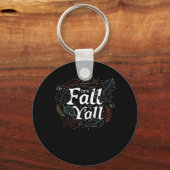 Het is herfst jongens Herfst ontwerp Retro klassie Sleutelhanger (Voorkant)