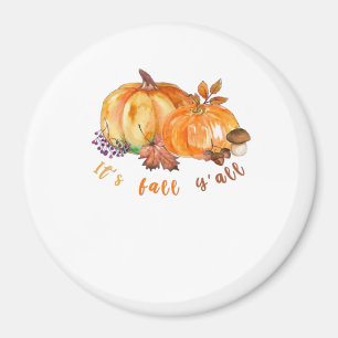 Het is herfst jongens Herfstbladeren Pompoen en Pa Magneet