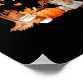 Het is herfst jongens, honden Thanksgiving Hallowe Poster (Hoek)