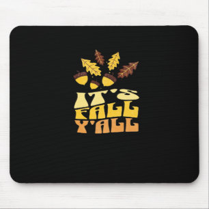 Het is herfst, jongens klassieke vintage uitstrali muismat