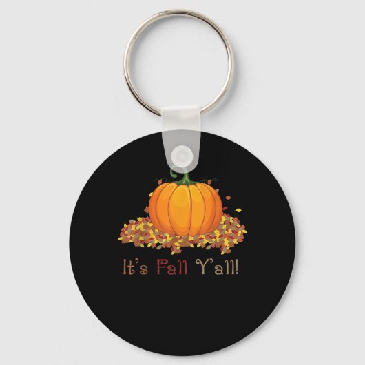 Het is herfst jongens, knolpompoen herfstboom herf sleutelhanger (Voorkant)