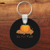 Het is herfst jongens, knolpompoen herfstboom herf sleutelhanger (Voorkant)