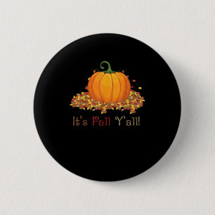 Het is herfst jongens knuffel pompoen herfst boom ronde button 5,7 cm