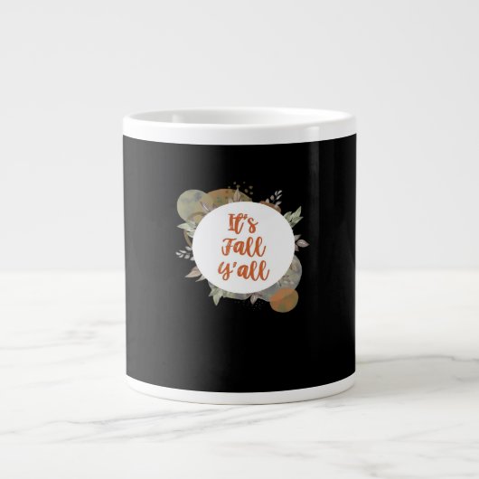 Het is herfst, jongens, koel uniek grote koffiekop (Voorkant)