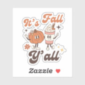Het is herfst, jongens – Leuke Kawaii pompoen & PS Sticker (Vel)