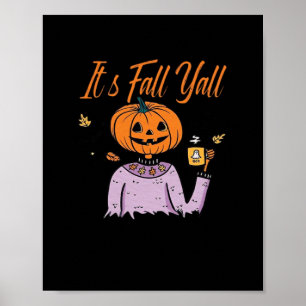 Het is herfst, jongens! Minimaal komisch ontwerp Poster