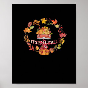 Het is herfst jongens, Oogstweg Retro uitstraling Poster