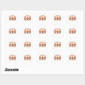 Het is herfst jongens Pompoen Kabouter Herfst Boom Ronde Sticker (Vel)