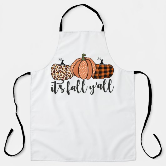 Het is herfst, jongens pompoenen schort (Voorkant)