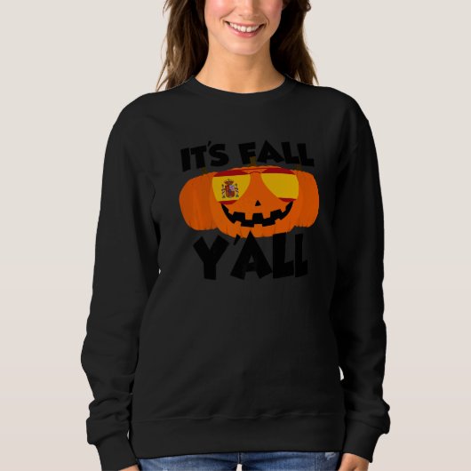 Het is Herfst Jongens Thanksgiving Pompoen Spanje Trui (Voorkant)